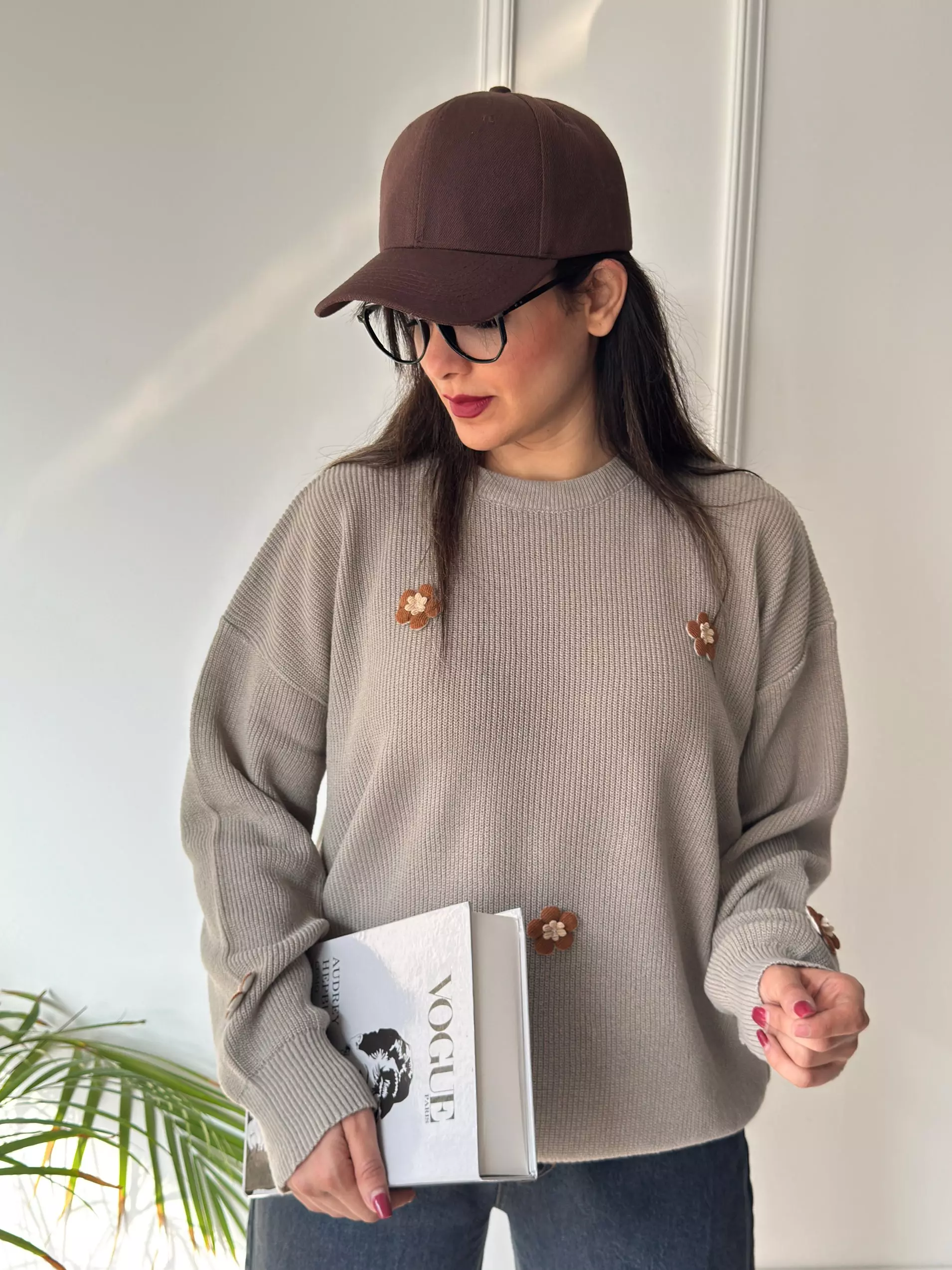 بافت پینترستی بابونه